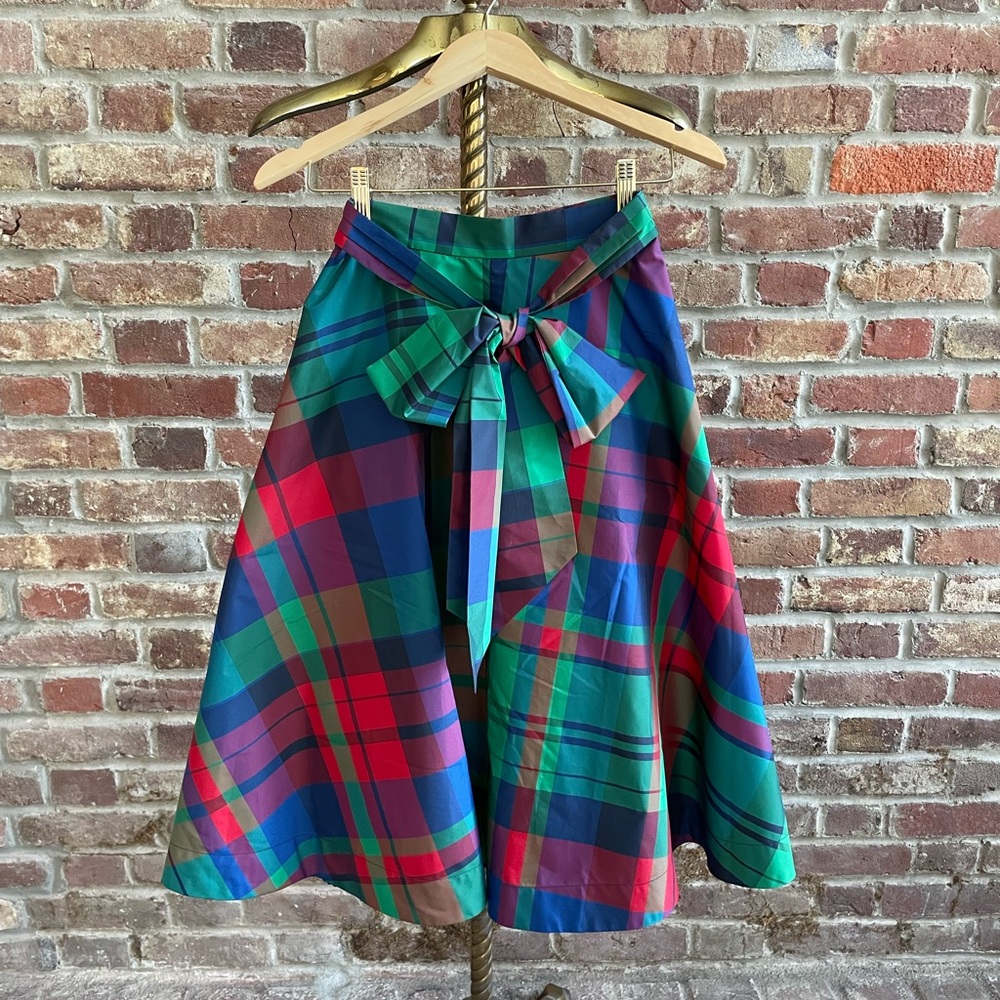 Maeve Plaid A-Line Skirt - Picture 2 of 5